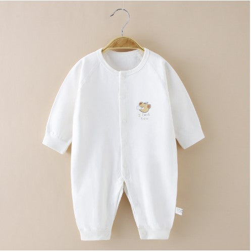 Baby Onesie Fall New Bottoming Underwear Cotton Long-Sleeved Men's And Women's Baby Romper Romper Newborn Clothes