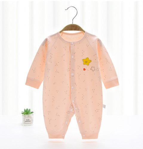 Baby Onesie Fall New Bottoming Underwear Cotton Long-Sleeved Men's And Women's Baby Romper Romper Newborn Clothes