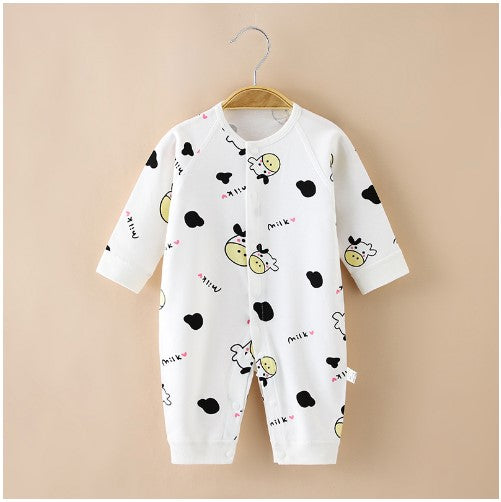 Baby Onesie Fall New Bottoming Underwear Cotton Long-Sleeved Men's And Women's Baby Romper Romper Newborn Clothes
