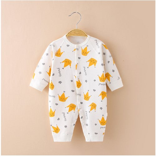 Baby Onesie Fall New Bottoming Underwear Cotton Long-Sleeved Men's And Women's Baby Romper Romper Newborn Clothes