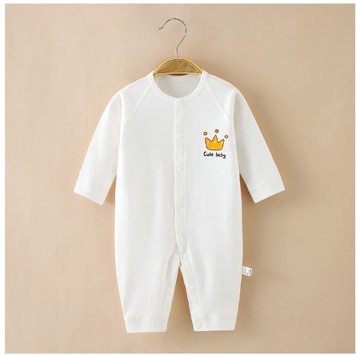 Baby Onesie Fall New Bottoming Underwear Cotton Long-Sleeved Men's And Women's Baby Romper Romper Newborn Clothes
