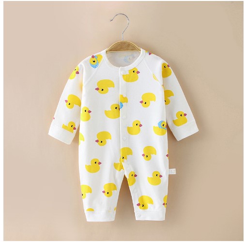 Baby Onesie Fall New Bottoming Underwear Cotton Long-Sleeved Men's And Women's Baby Romper Romper Newborn Clothes