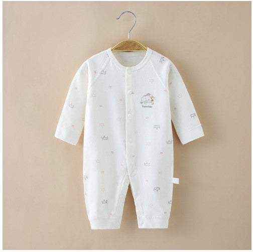 Baby Onesie Fall New Bottoming Underwear Cotton Long-Sleeved Men's And Women's Baby Romper Romper Newborn Clothes