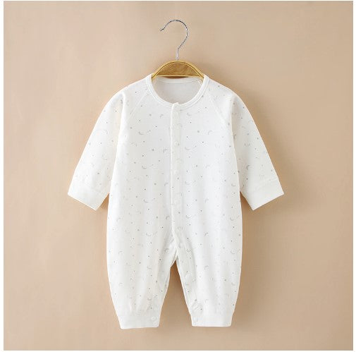 Baby Onesie Fall New Bottoming Underwear Cotton Long-Sleeved Men's And Women's Baby Romper Romper Newborn Clothes