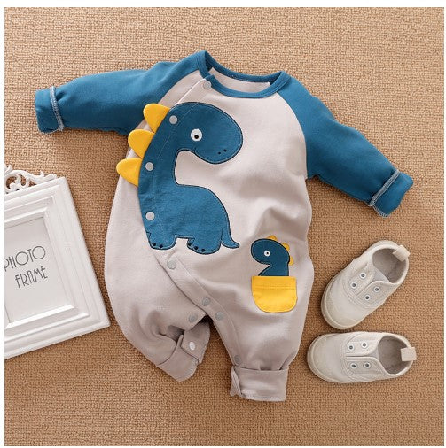 Baby Clothes Spring And Autumn Europe And The United States Baby Animal Romper Newborn One-Piece Baby Clothes