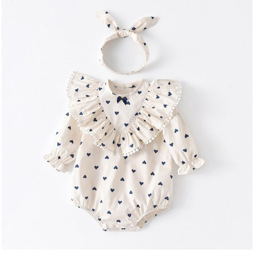Clothing Infant Newborn Cotton Clothes Spring Baby Bag Fart Clothing Love Baby Romper