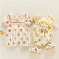Newborn Jumpsuit Summer Baby Clothes Summer Thin Section 3 Months Female Baby Short-Sleeved Romper Newborn Baby