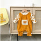 Baby One-Piece Suit 2022 Net Red Little Tiger New One-Piece Suit Baby Korean Version Long-Sleeved Two-Piece Suit